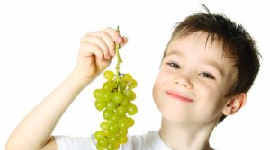 Можно ли виноград ребенку? Можно ли ребенку виноград и виноградный сок Можно ли виноград в 8 месяцев